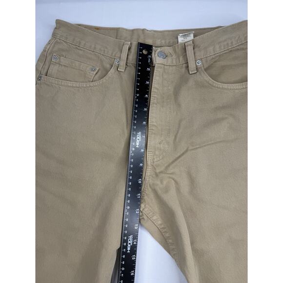 Levis 550 Jeans Mens 34x32 (32x30) Khaki Tan Relaxed Fit Made in USA 1997 - Picture 7 of 9